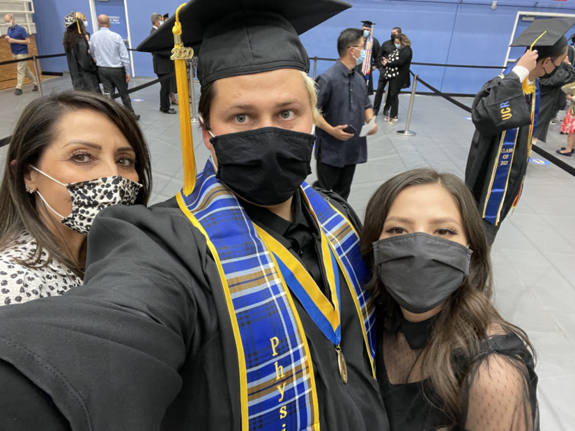 Tyler Benjamin Smith, 26, during commencement on June 12, 2021. (Photo courtesy of Tyler Benjamin Smith)